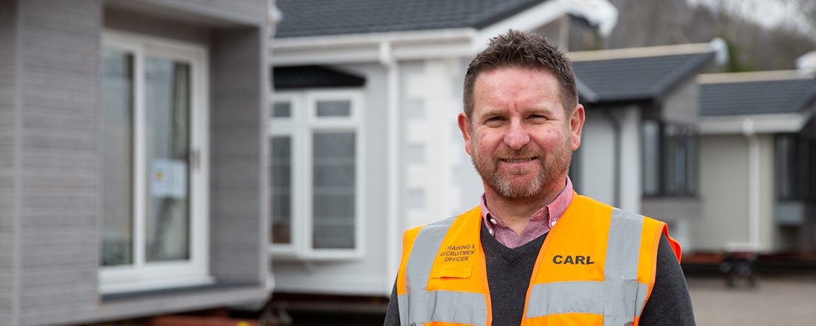 Man in orange hi vis jacket