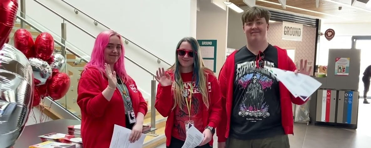 Student Ambassadors at an open event