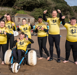 ILS students at the beach